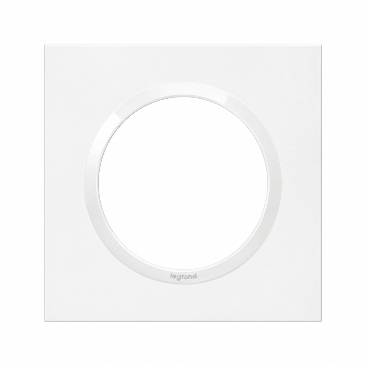 Plaque carrée dooxie 1 poste finition blanc - 600801