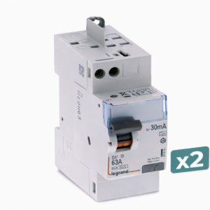 Lot de 2 interrupteurs différentiels Legrand – Réf. 411651