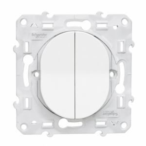 S320214 - Double va-et-vient  – SCHNEIDER Ovalis 10AX Blanc