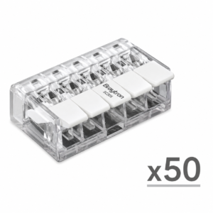 Brayton - 50 connecteurs rapides 5 entrées –  SC305 – Transparent