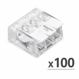 Brayton - 100 connecteurs rapides 3 entrées –  SC303 – Transparent