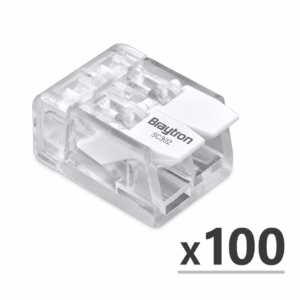 Braytron - 100  connecteurs rapides 2 entrées –  SC302