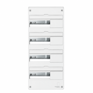 Schneider R9H13404 – Coffret électrique Resi9 4 rangées 13 modules