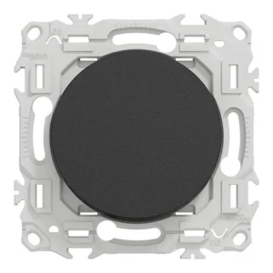 Schneider – Odace va-et-vient / poussoir 10AX noir Onyx- S940204