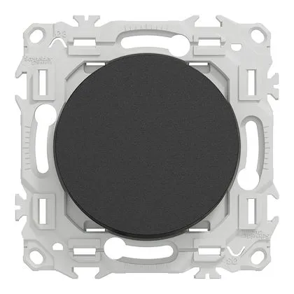 Schneider – Odace va-et-vient / poussoir 10AX noir Onyx- S940204